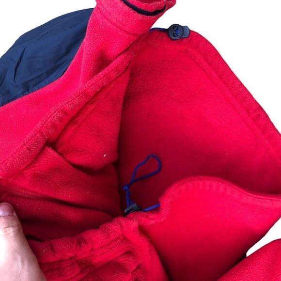 TOMMY Hilfiger Sherpa Fleece Jacket XL Red/Navy Blue - Picture 5 of 10